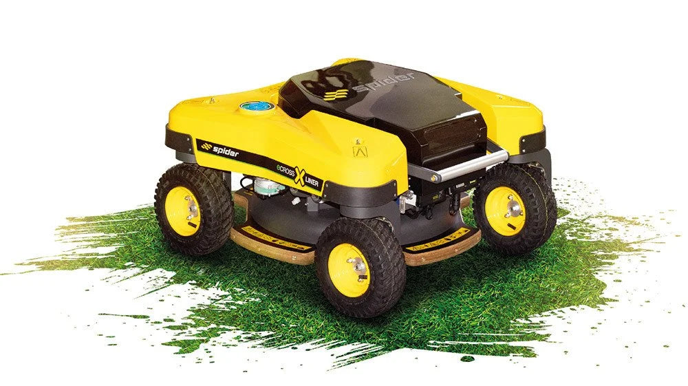 Spider E-CROSS LINER vollelektrischer Großflächenmäher ohne Seilwinde mit Schleuderwendung