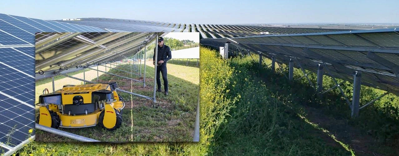 Spider 2SGS SUPERLOW EFI Großflächenmäher und Böschungsmäher ohne Seilwinde, Höhe nur 71 cm, perfekt für Solarpark Pflege