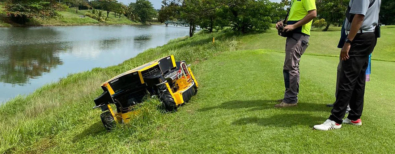Spider 2SGS EFI Großflächenmäher und Böschungsmäher mit Seilwinde und Schleuderwendung
