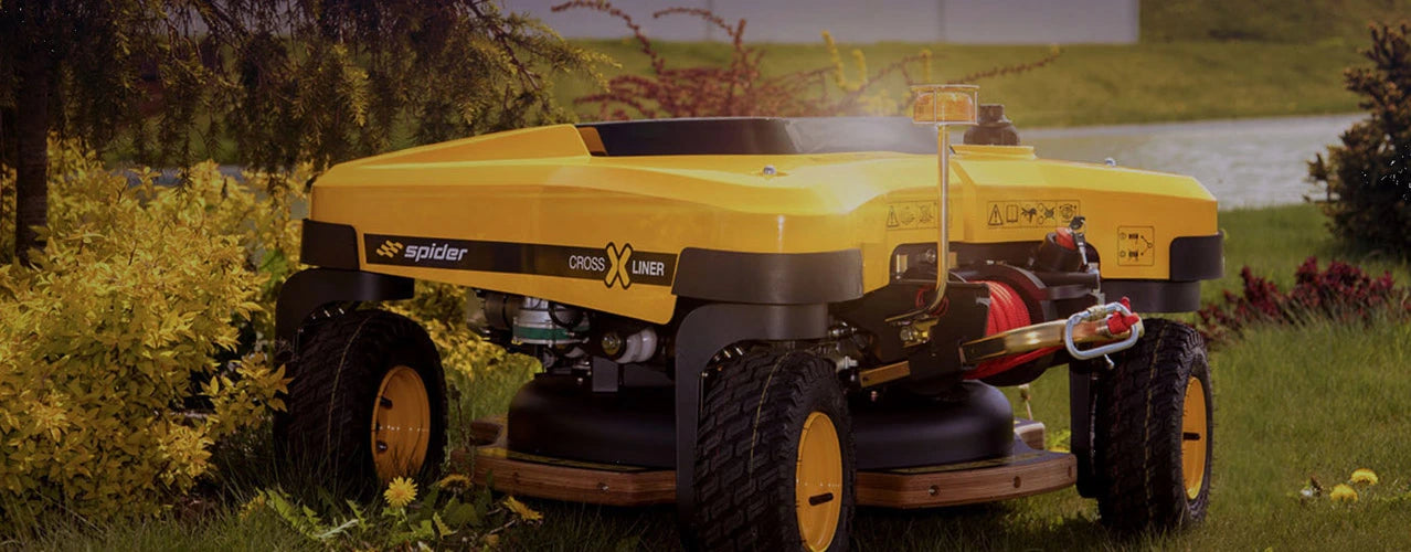 Spider CROSS X LINER Großflächen- und Böschungsmäher mit Seilwinde und Schleuderwendung