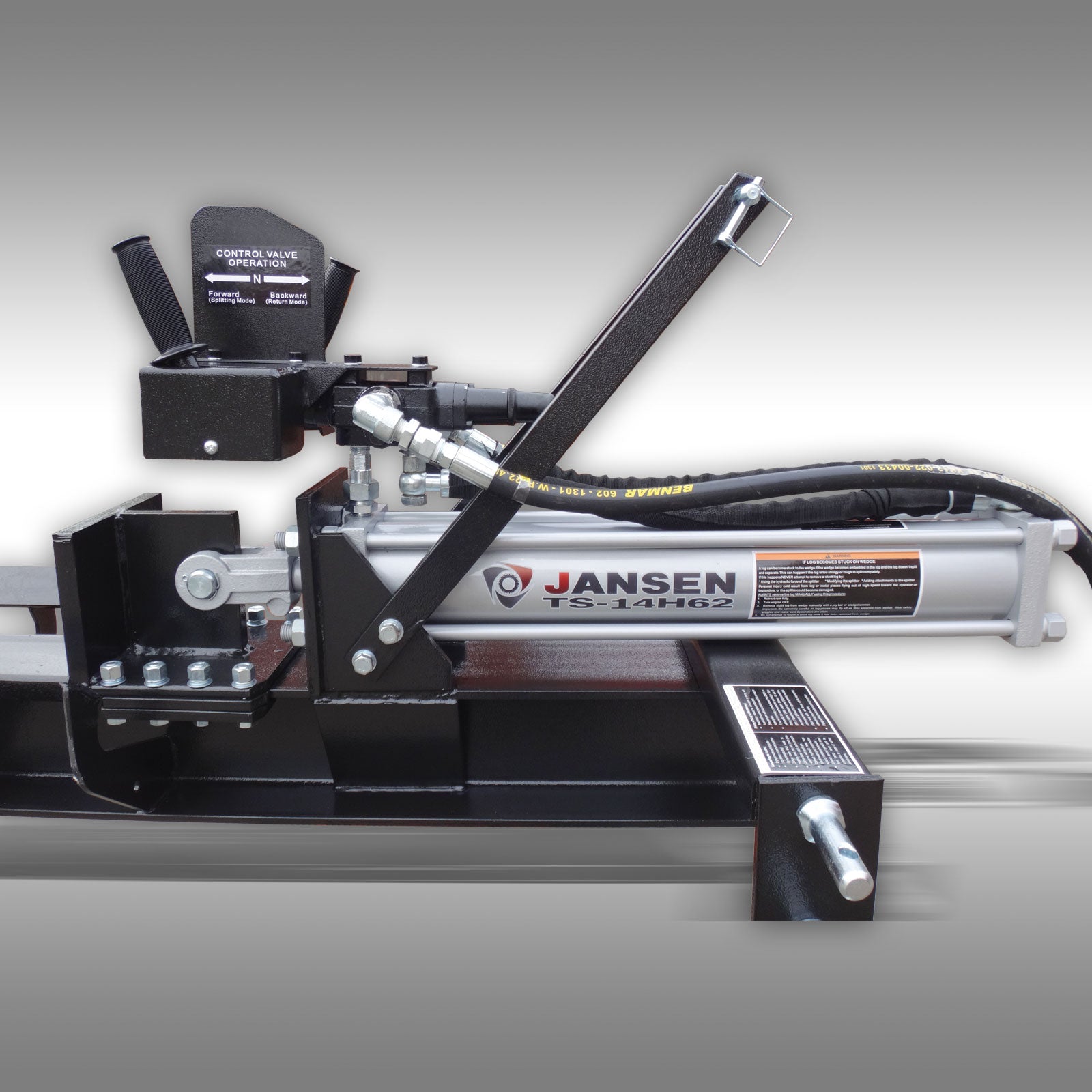 Holzspalter Jansen TS-14L62, liegend, für Traktor, hydraulisch, 14 t