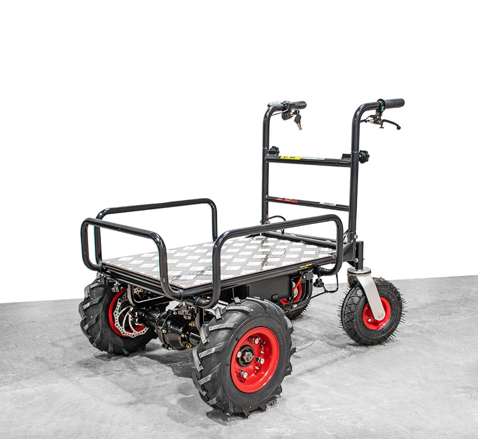 Wematik elektrische Schubkarre Edmonton mit Rückwärtsgang, Motorschubkarre, Transportkarre