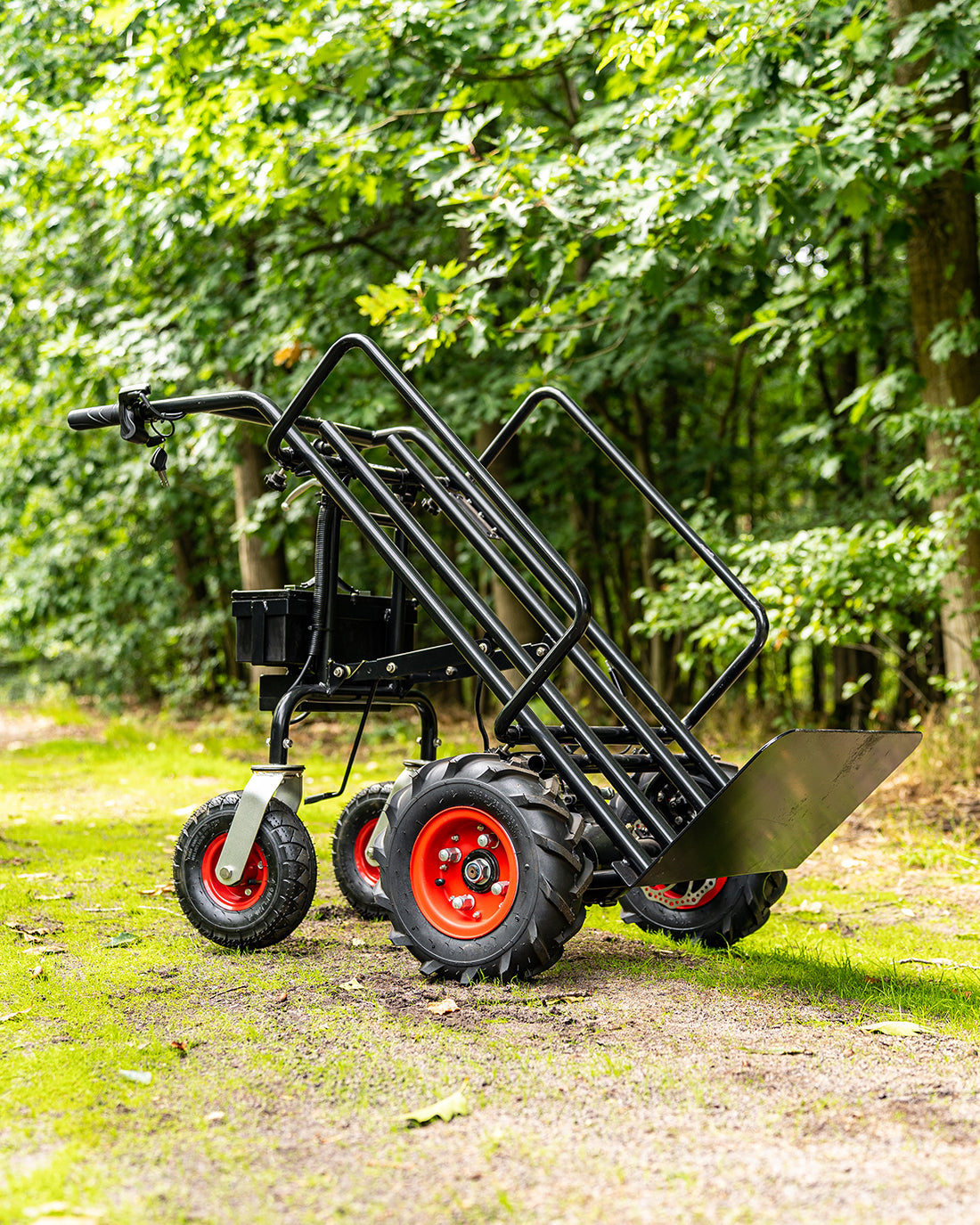 Wematik elektrische Schubkarre Sackkarre Brandon mit Rückwärtsgang, Motorschubkarre, Transportkarre