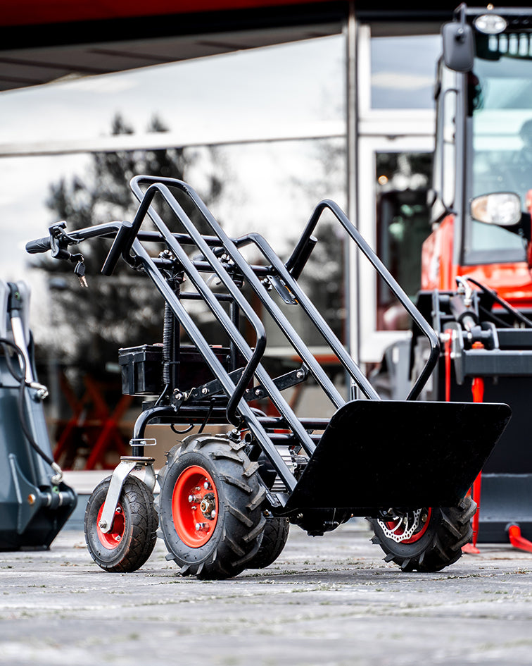 Wematik elektrische Schubkarre Sackkarre Brandon mit Rückwärtsgang, Motorschubkarre, Transportkarre