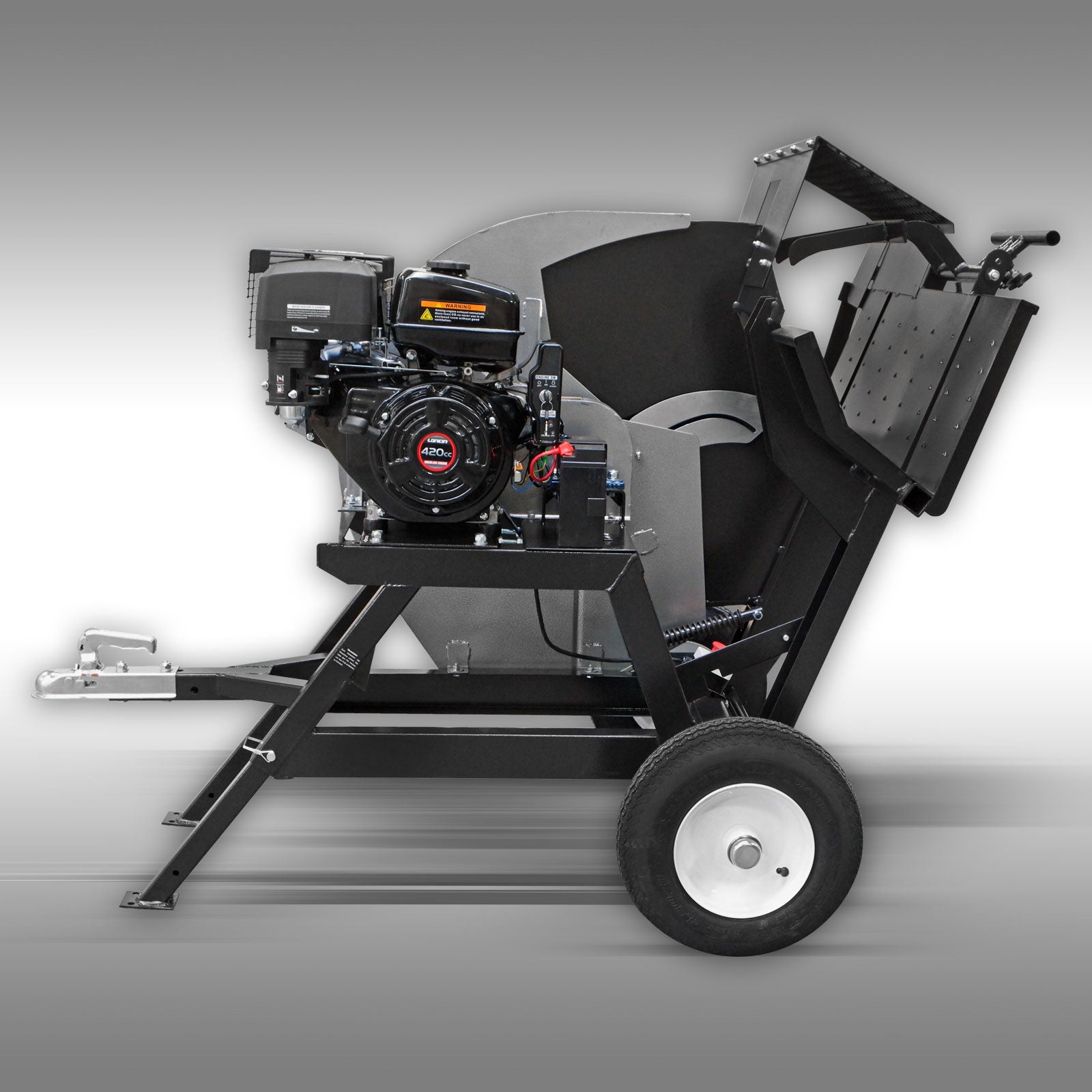 Wippsäge, Brennholzsäge Jansen SMA-700, 700 mm Blatt, Batteriestarter