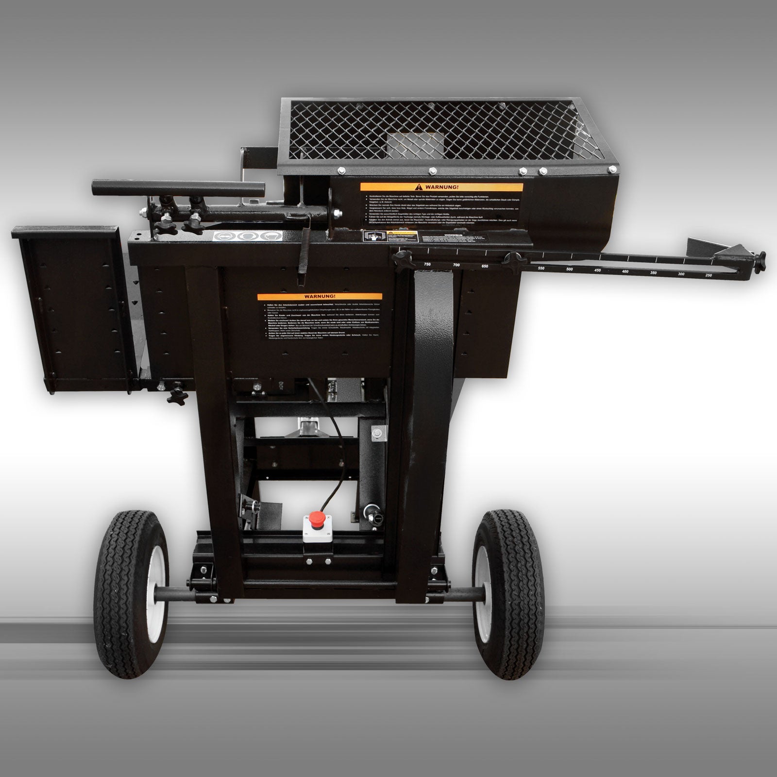 Wippsäge, Brennholzsäge Jansen SMA-700, 700 mm Blatt, Batteriestarter