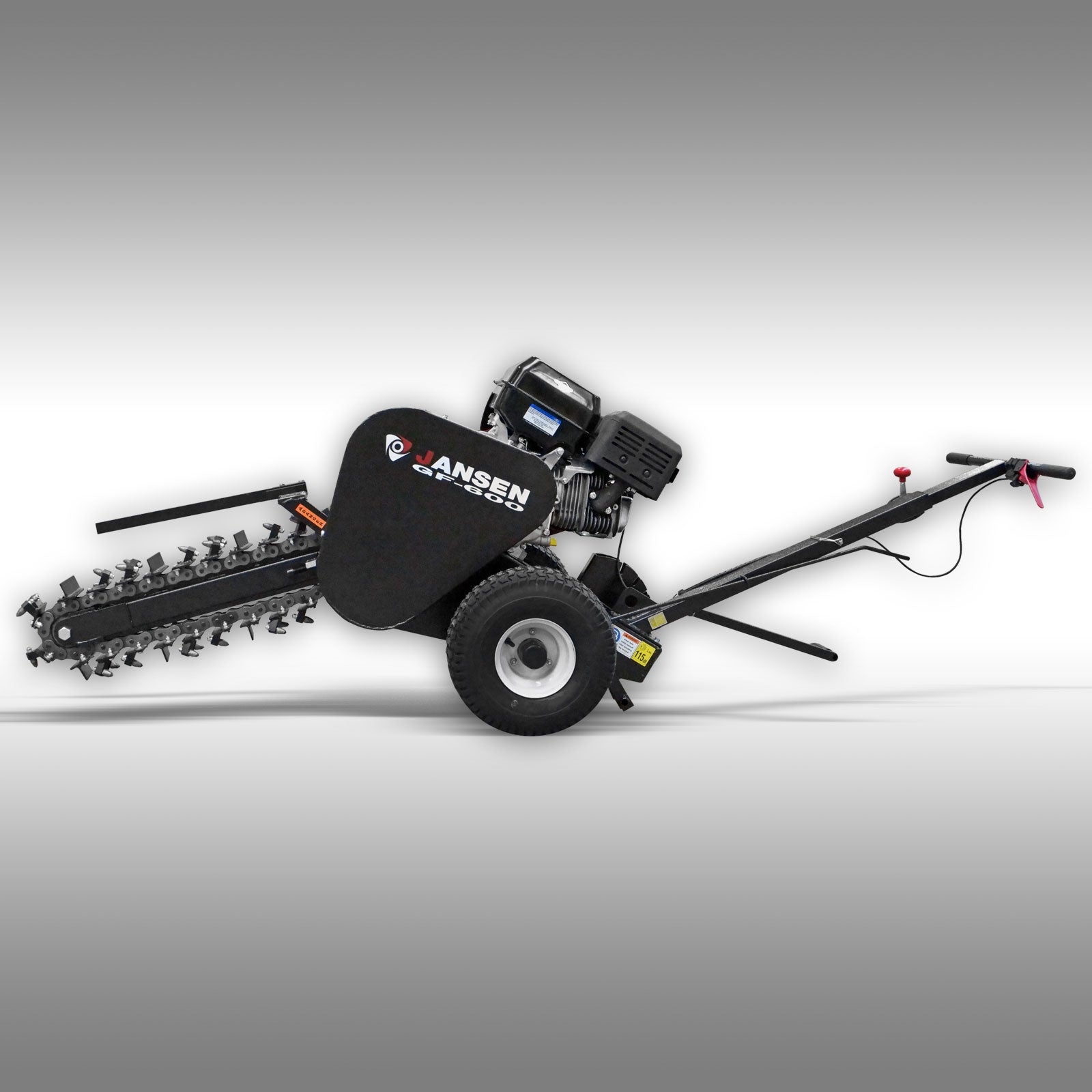 Grabenfräse Jansen GF-600pro, B&S, 13,5 PS, Kabelfräse, Schachtfräse