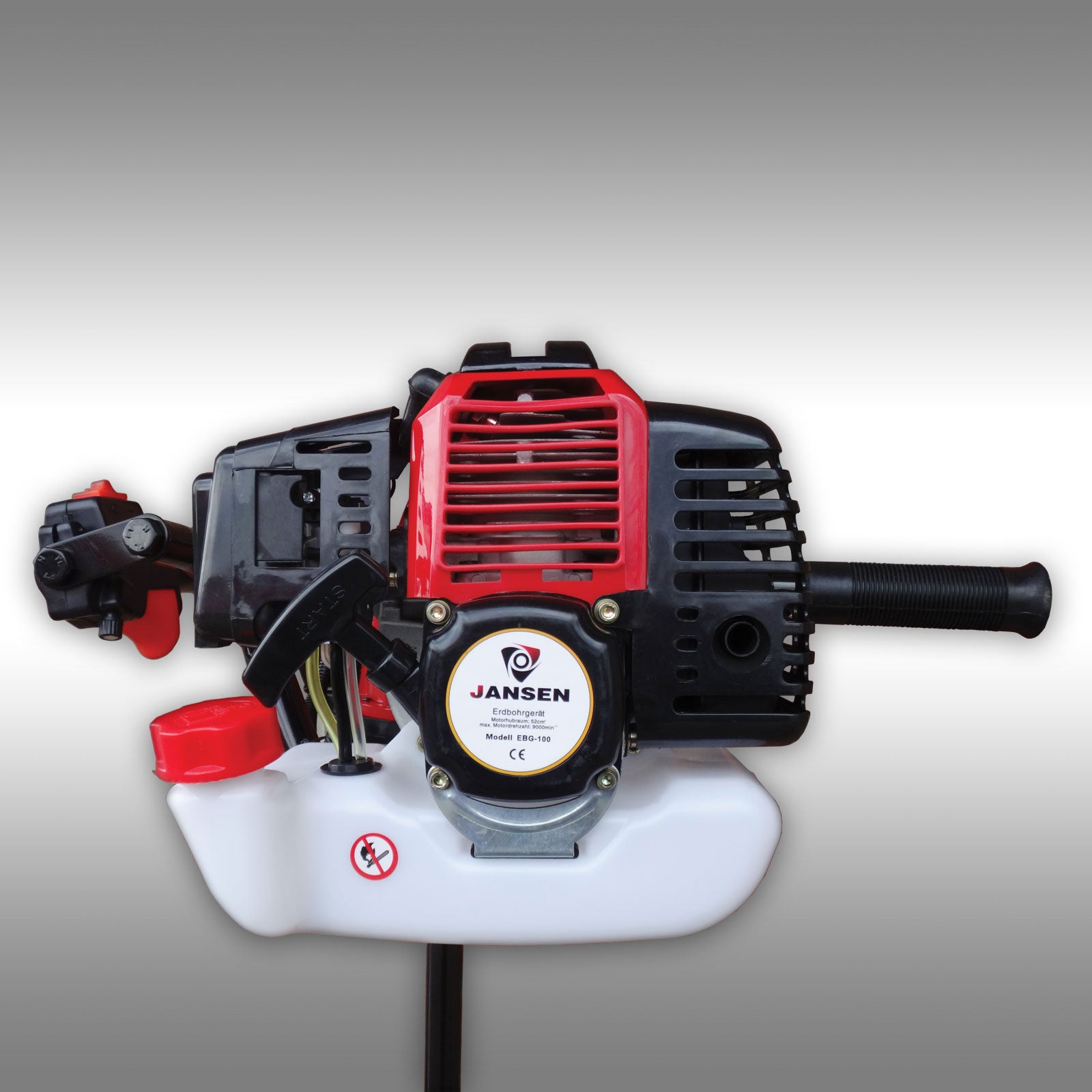 Erdbohrgerät Einmann Jansen EBG-100, 100+200mm Bohrer, 3 PS, Bohrgerät