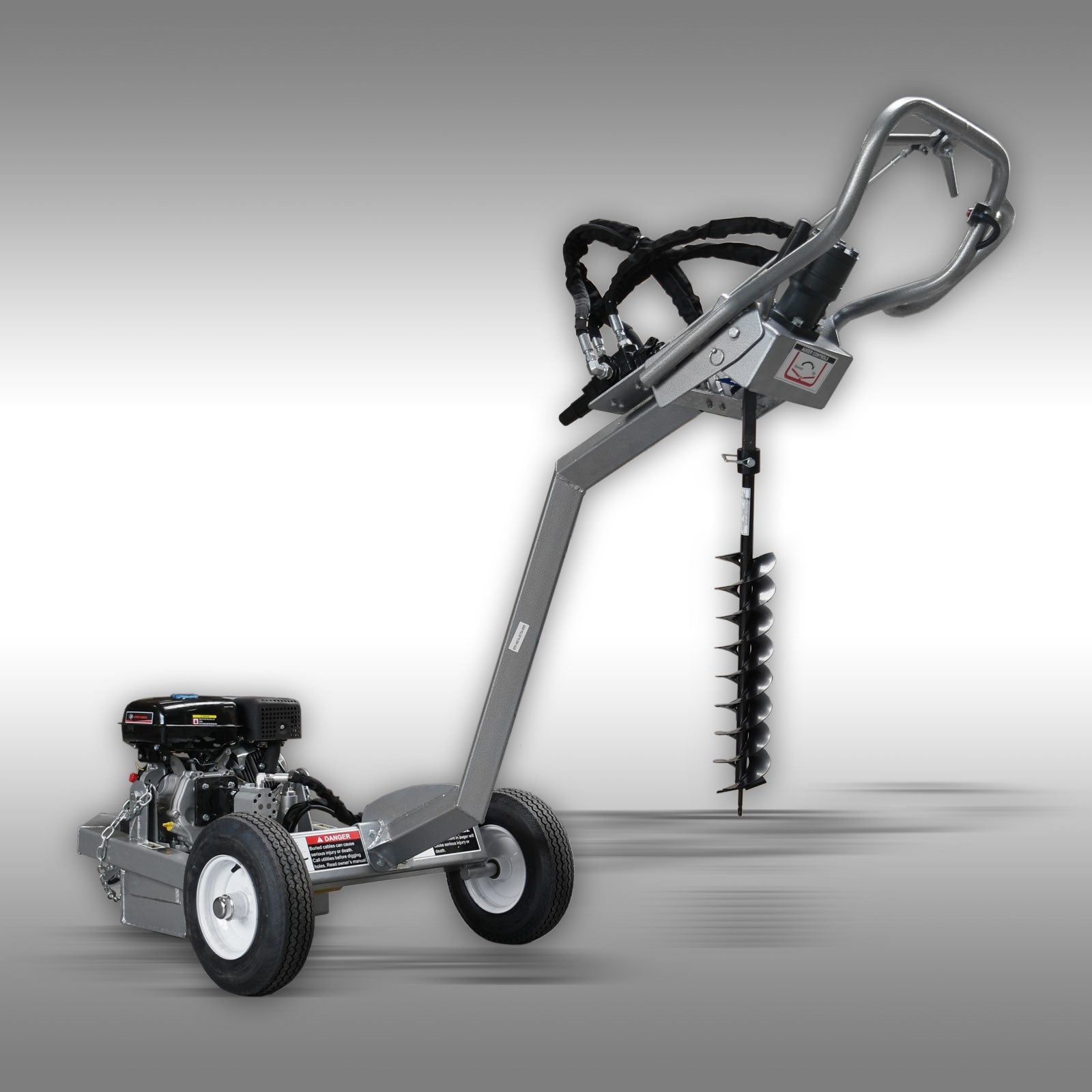 Erdbohrgerät Pendelbohrer Bohrgerät hydr. Jansen PB-100 mit 5 Bohrern