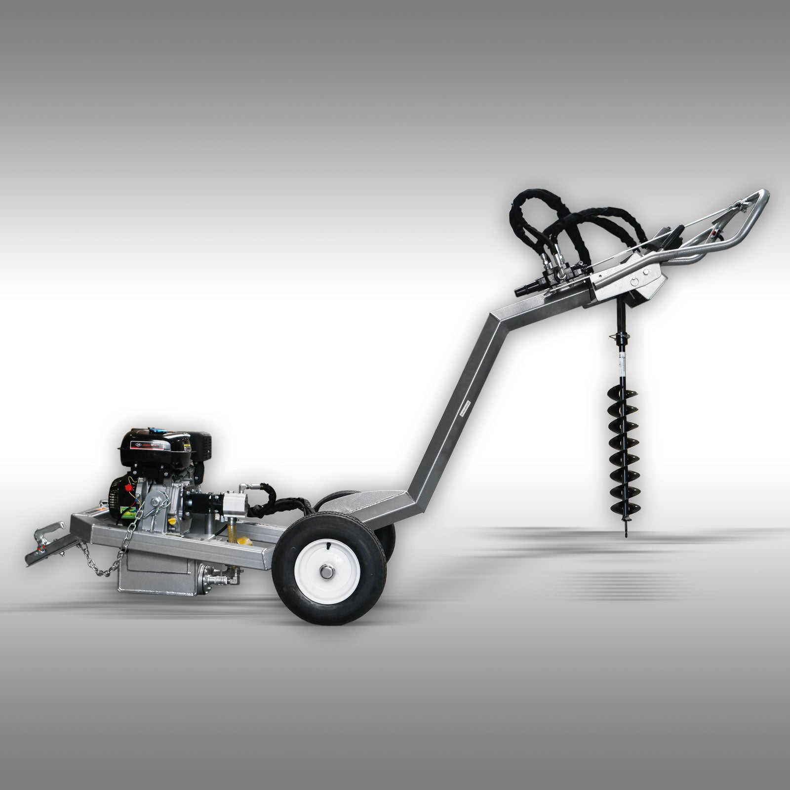 Erdbohrgerät Pendelbohrer Bohrgerät hydr. Jansen PB-100 mit 5 Bohrern