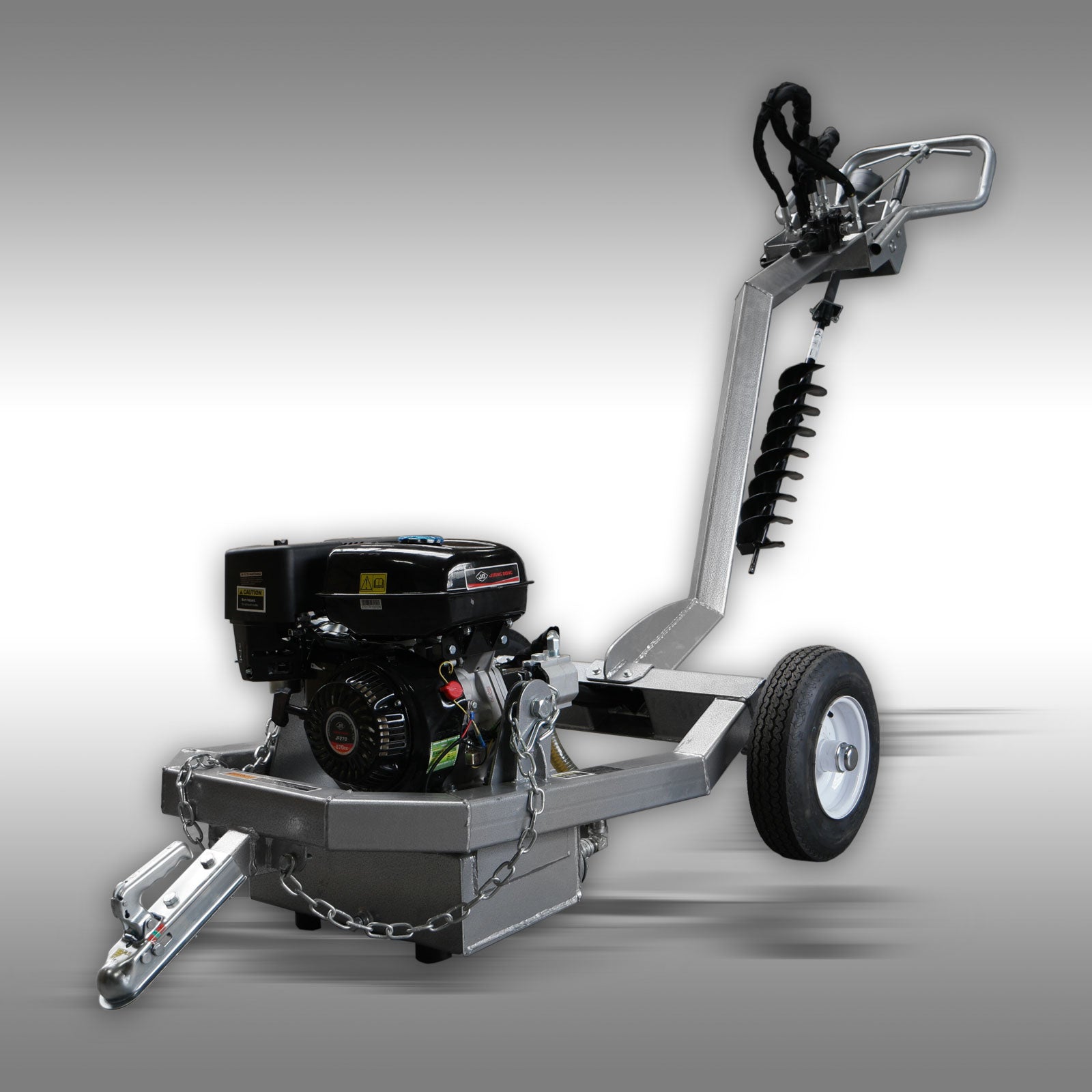 Erdbohrgerät Pendelbohrer Bohrgerät hydr. Jansen PB-100 mit 5 Bohrern