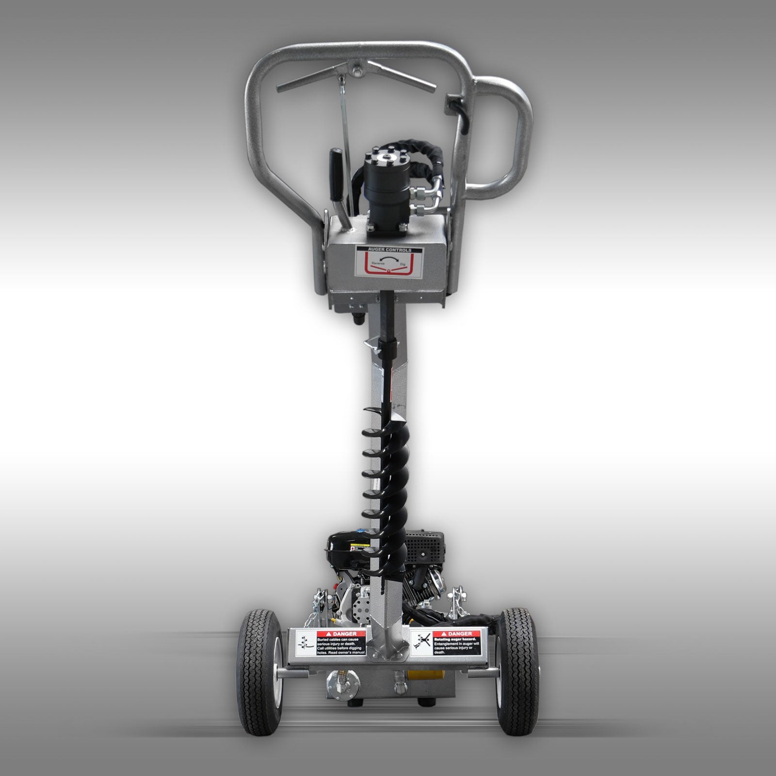 Erdbohrgerät Pendelbohrer Bohrgerät hydr. Jansen PB-100 mit 5 Bohrern