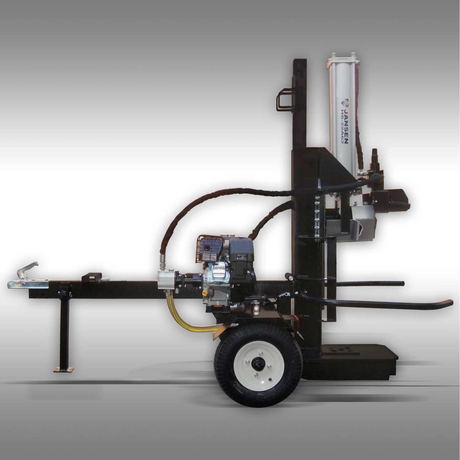 Holzspalter Jansen HS-22A62, 22 t, 62cm, Benzinmotor, stehend+liegend