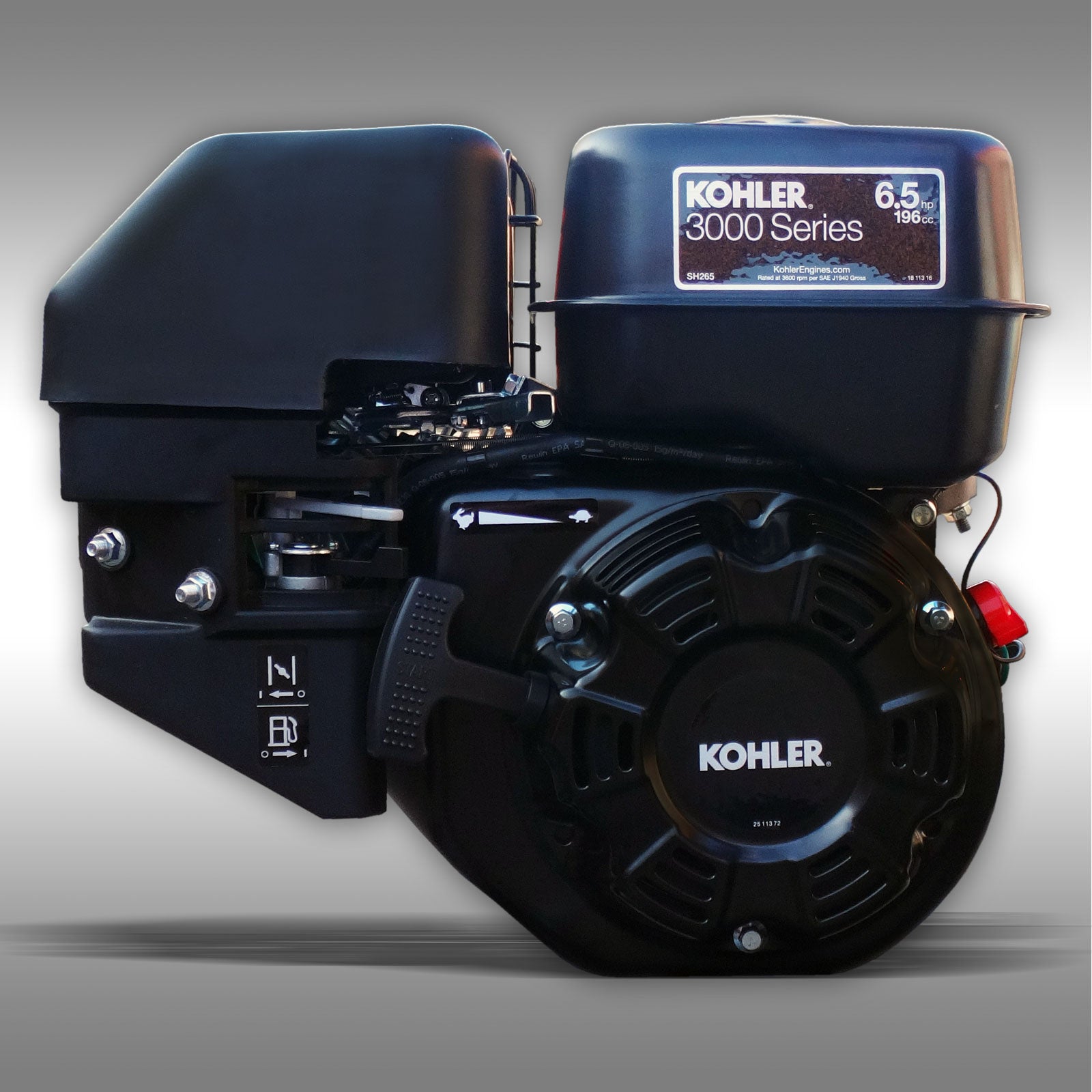 Holzspalter Jansen HS-22A62, 22 t, 62cm, Benzinmotor, stehend+liegend