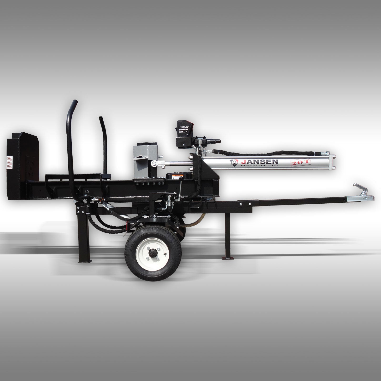 Holzspalter Jansen HS-20H110, 20t, 110cm, Benzinmotor, stehend