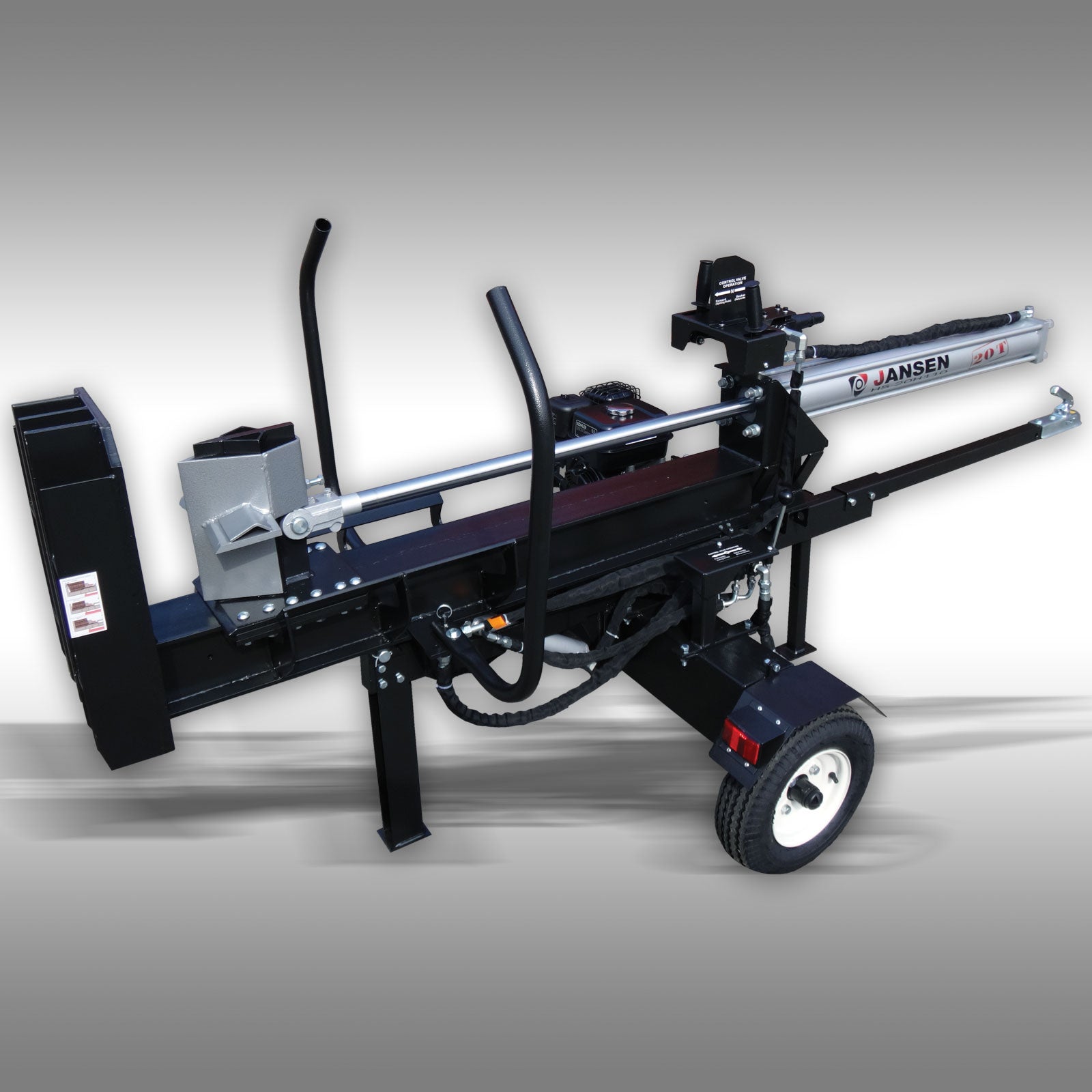 Holzspalter Jansen HS-20H110, 20t, 110cm, Benzinmotor, stehend