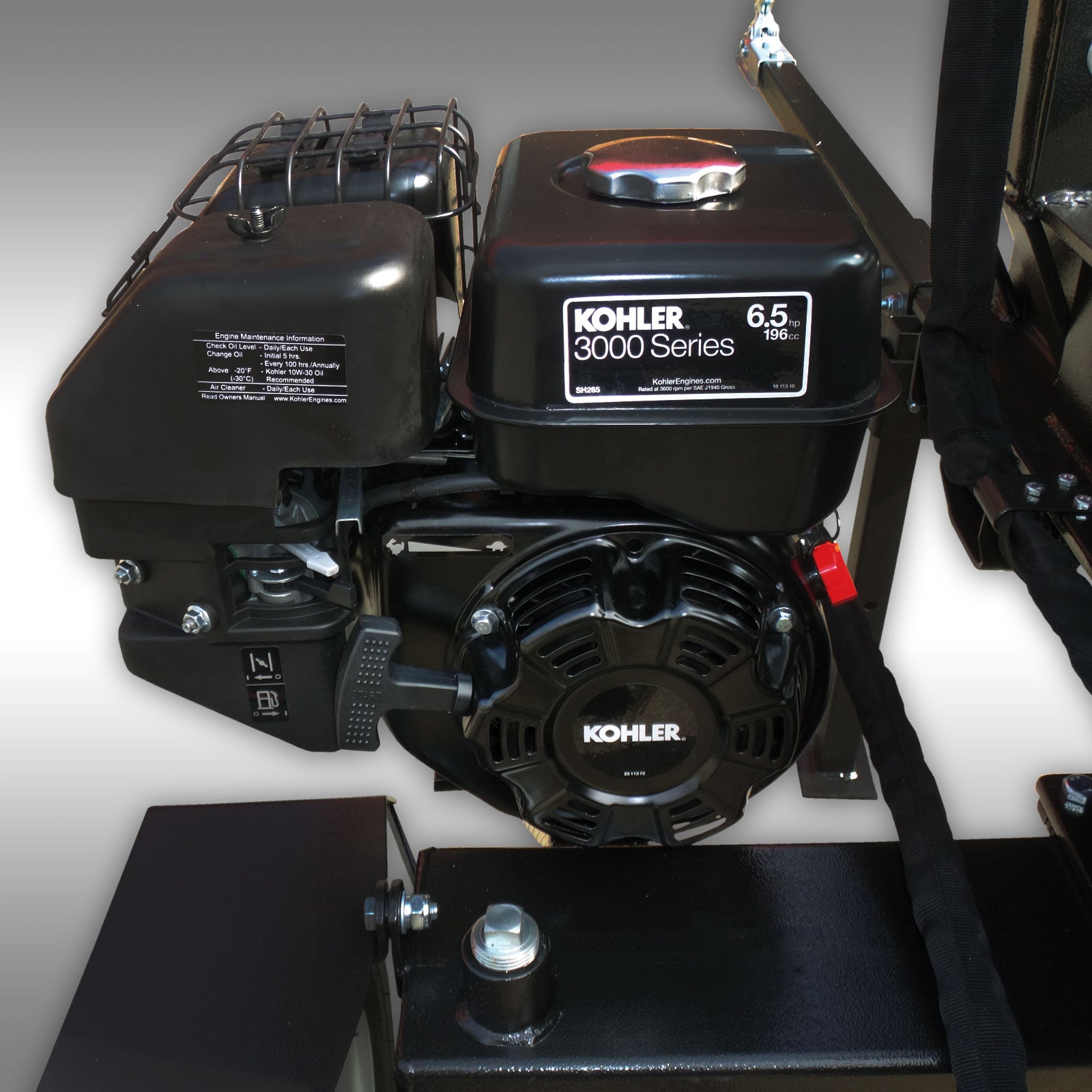 Holzspalter Jansen HS-20H110, 20t, 110cm, Benzinmotor, stehend