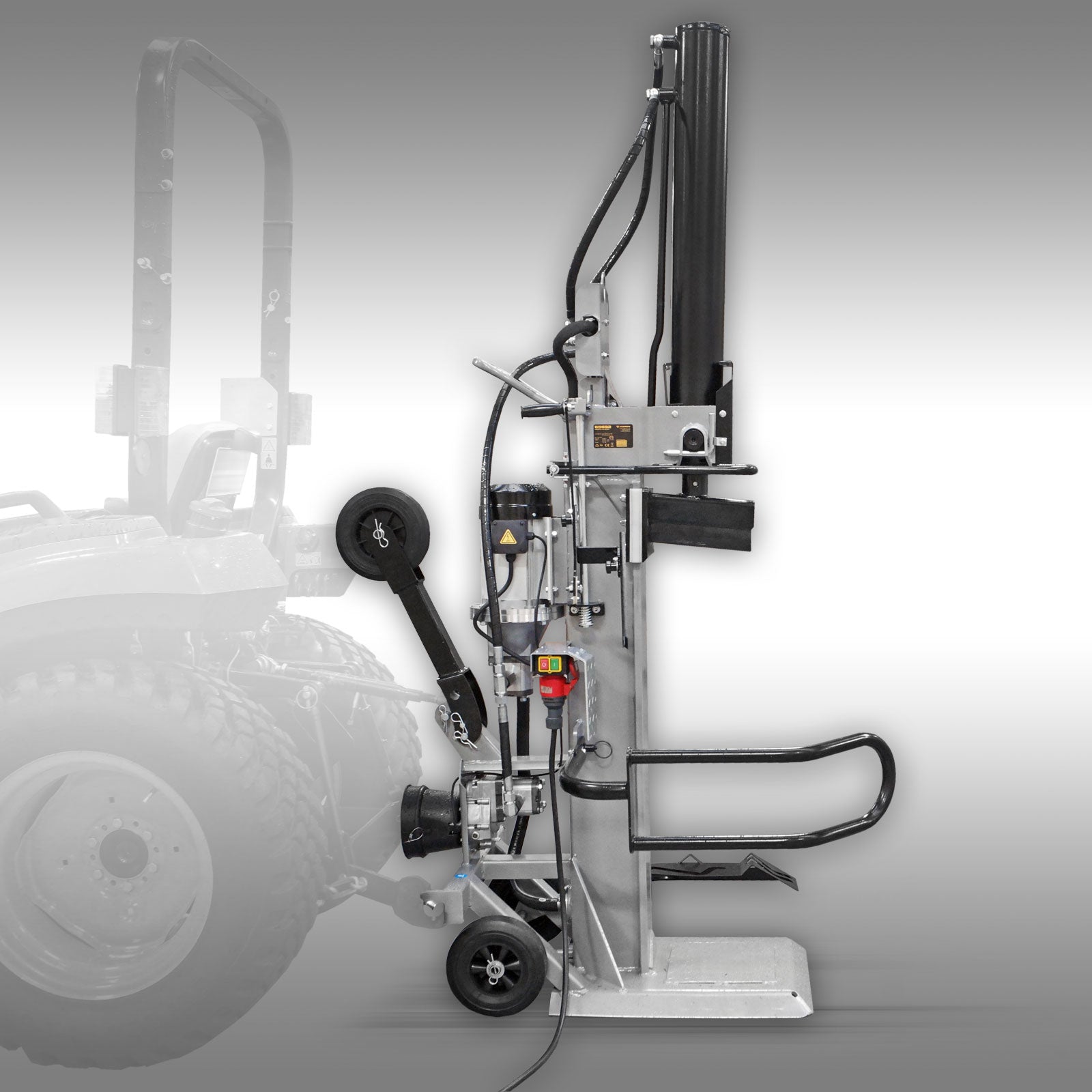 Holzspalter Jansen TS-30K, 30 t Kombi (Zapfwelle+Elektro), Stammheber