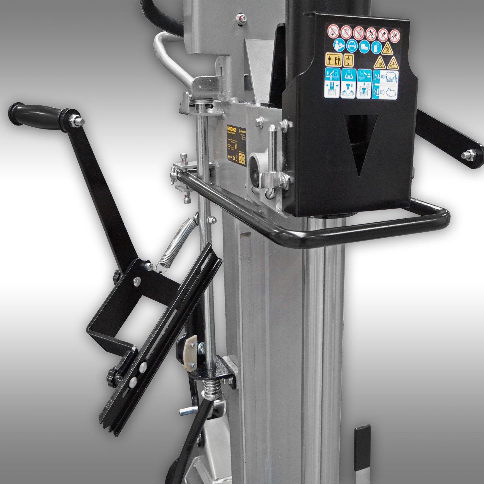 Holzspalter Jansen TS-22, 22 t mit Stammheber, Zapfwellenantrieb