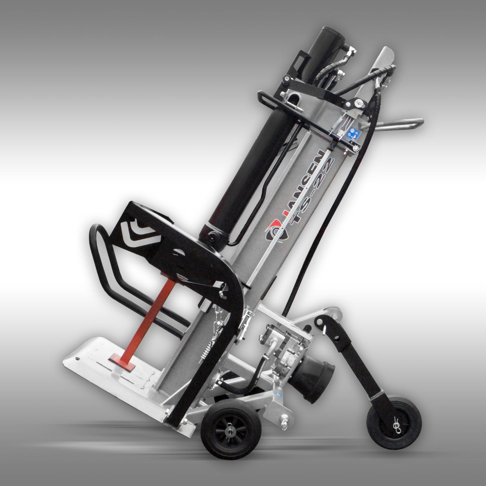 Holzspalter Jansen TS-22, 22 t mit Stammheber, Zapfwellenantrieb