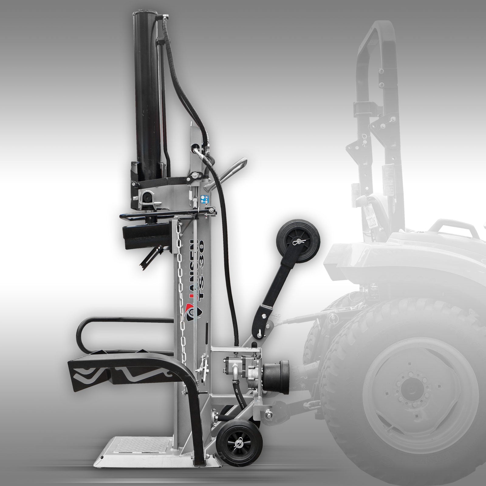 Holzspalter Jansen TS-30, 30 t (Zapfwelle), stehend, inkl. Stammheber