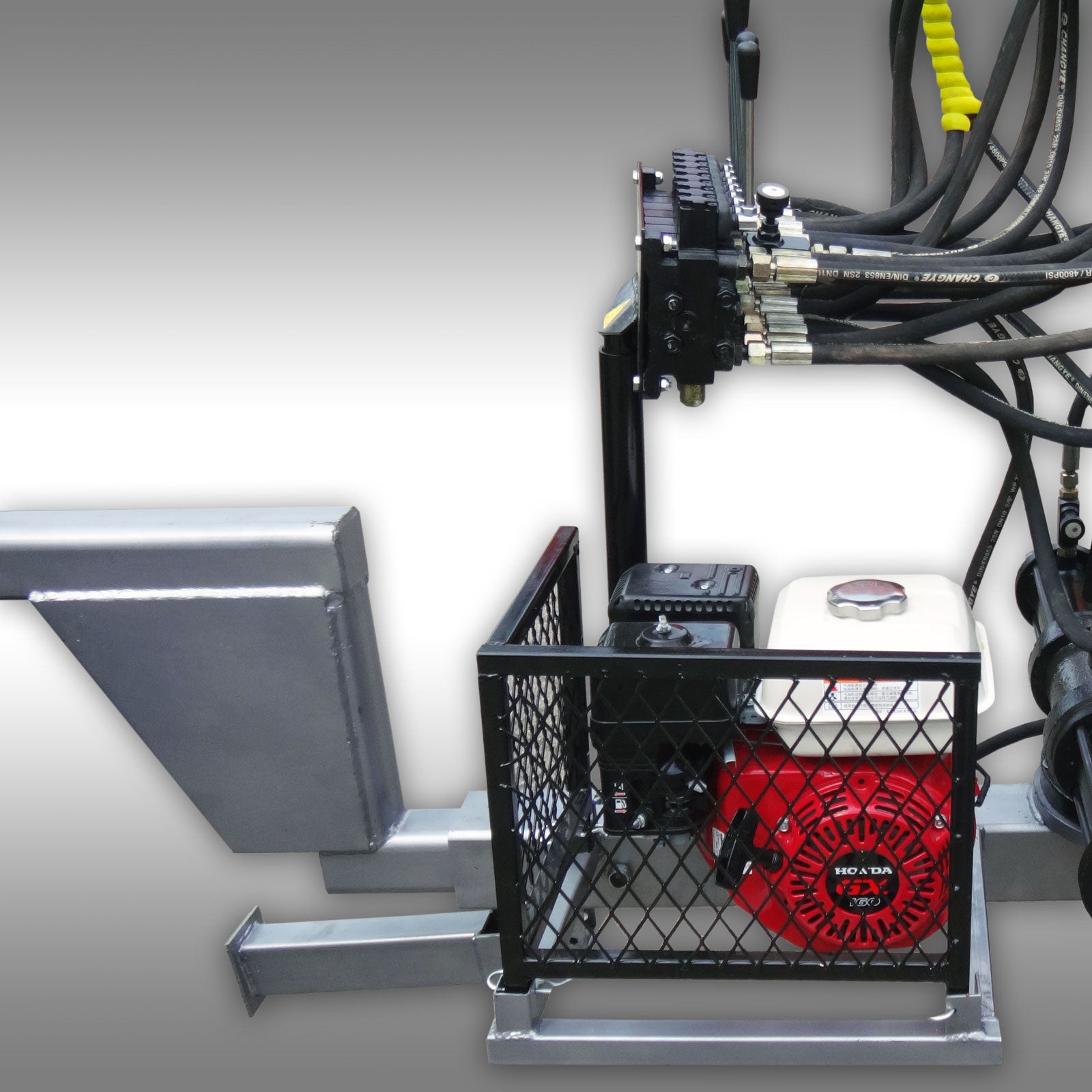 Holzrückewagen Jansen HRW-30, Holzanhänger mit Ladekran