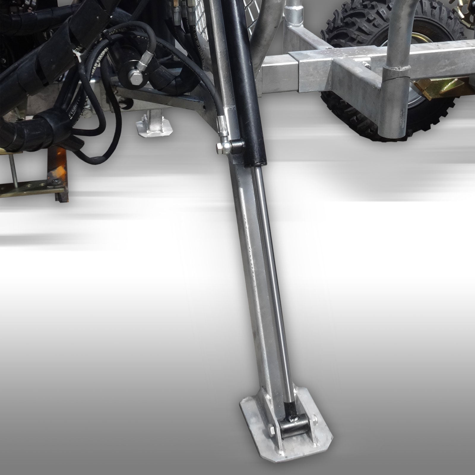 Holzrückewagen Jansen HRW-15pro, verzinkt, Holzanhänger mit Ladekran