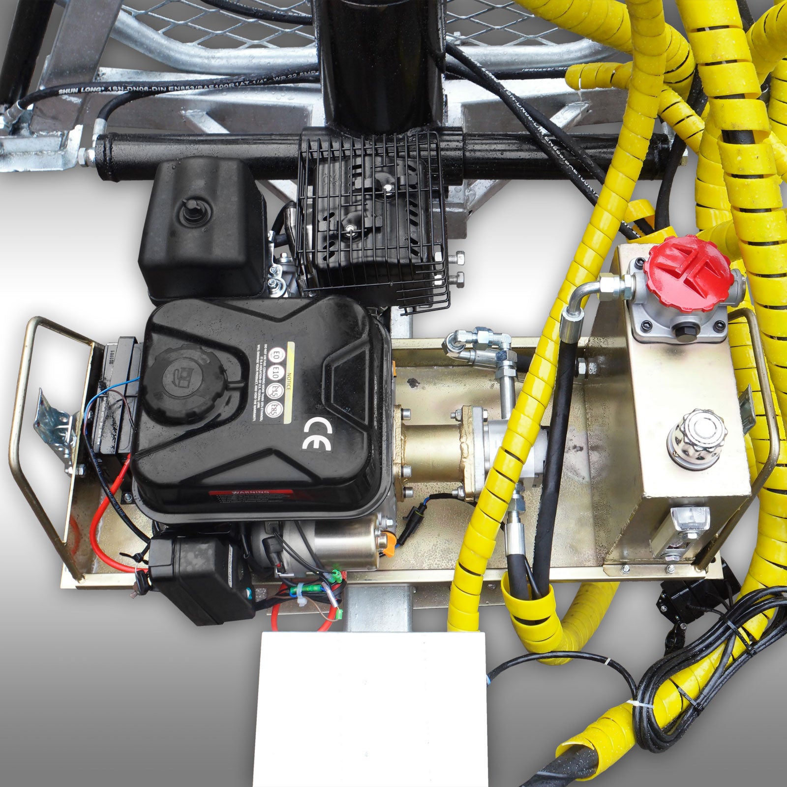 Holzrückewagen Jansen HRW-15pro, verzinkt, Holzanhänger mit Ladekran