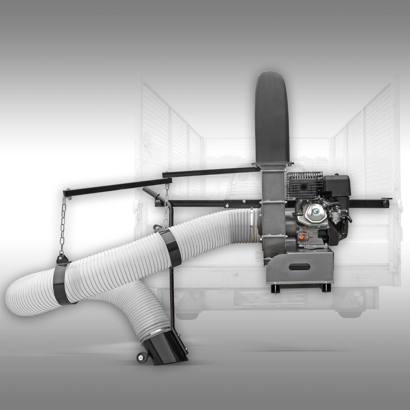 Laubverladegebläse Jansen LG-1300, Laubsauger, Laubbläser, Anbaurahmen