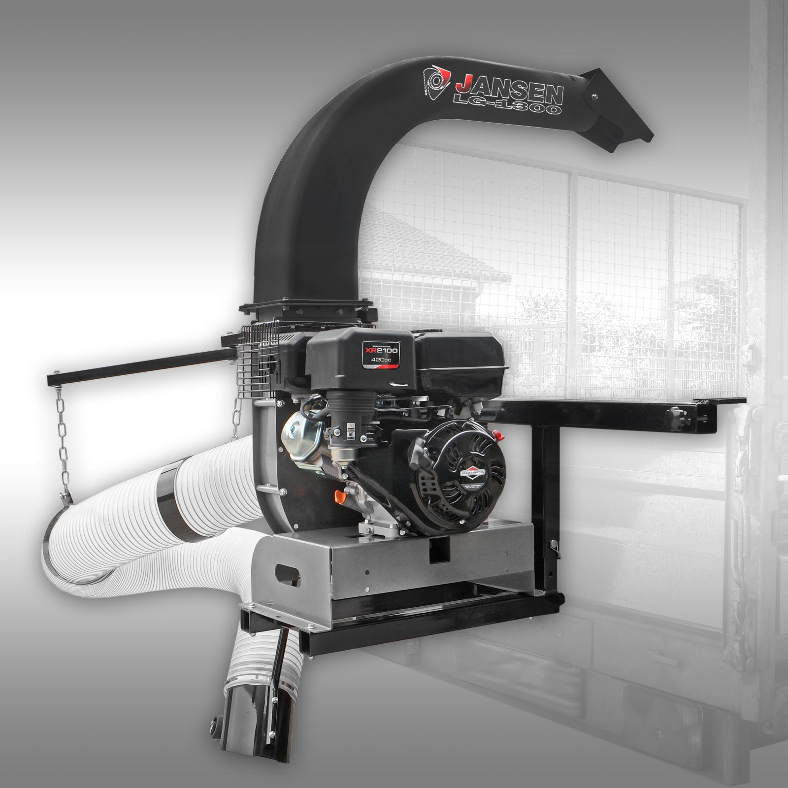 Laubverladegebläse Jansen LG-1300, Laubsauger, Laubbläser, Anbaurahmen