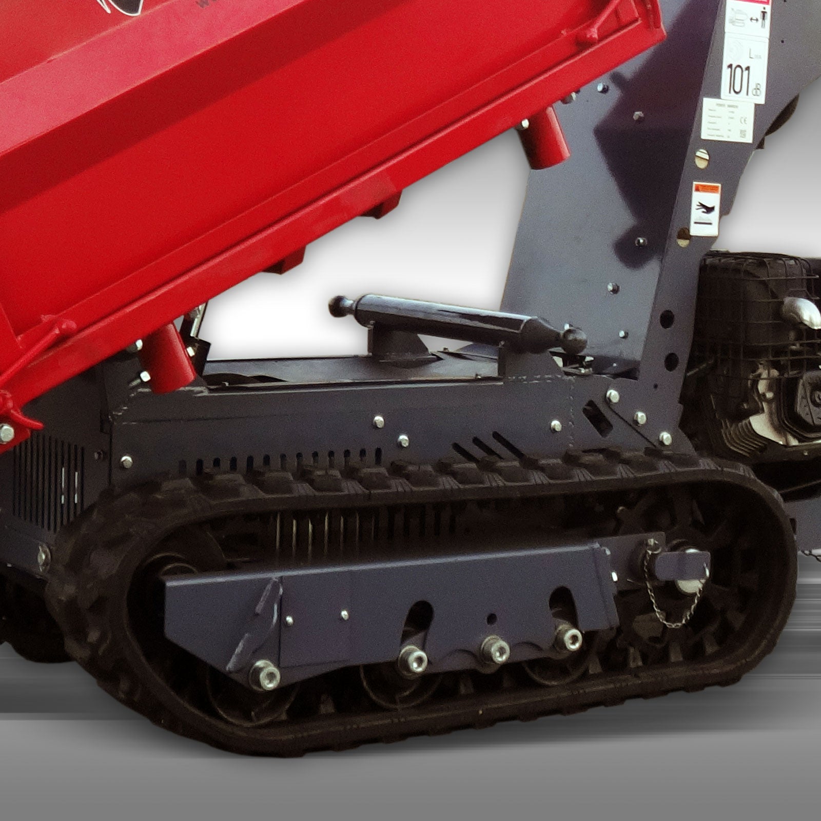 Raupendumper Jansen RD-1000, Kettendumper Motordumper, 3 Seiten-Kipper