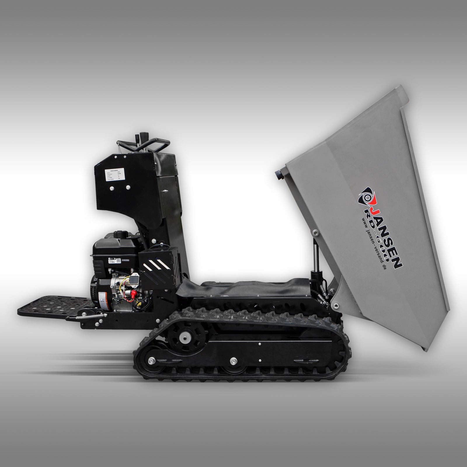 Raupendumper Jansen RD-600, Benzinmotor, hydrostatisch, Kettendumper