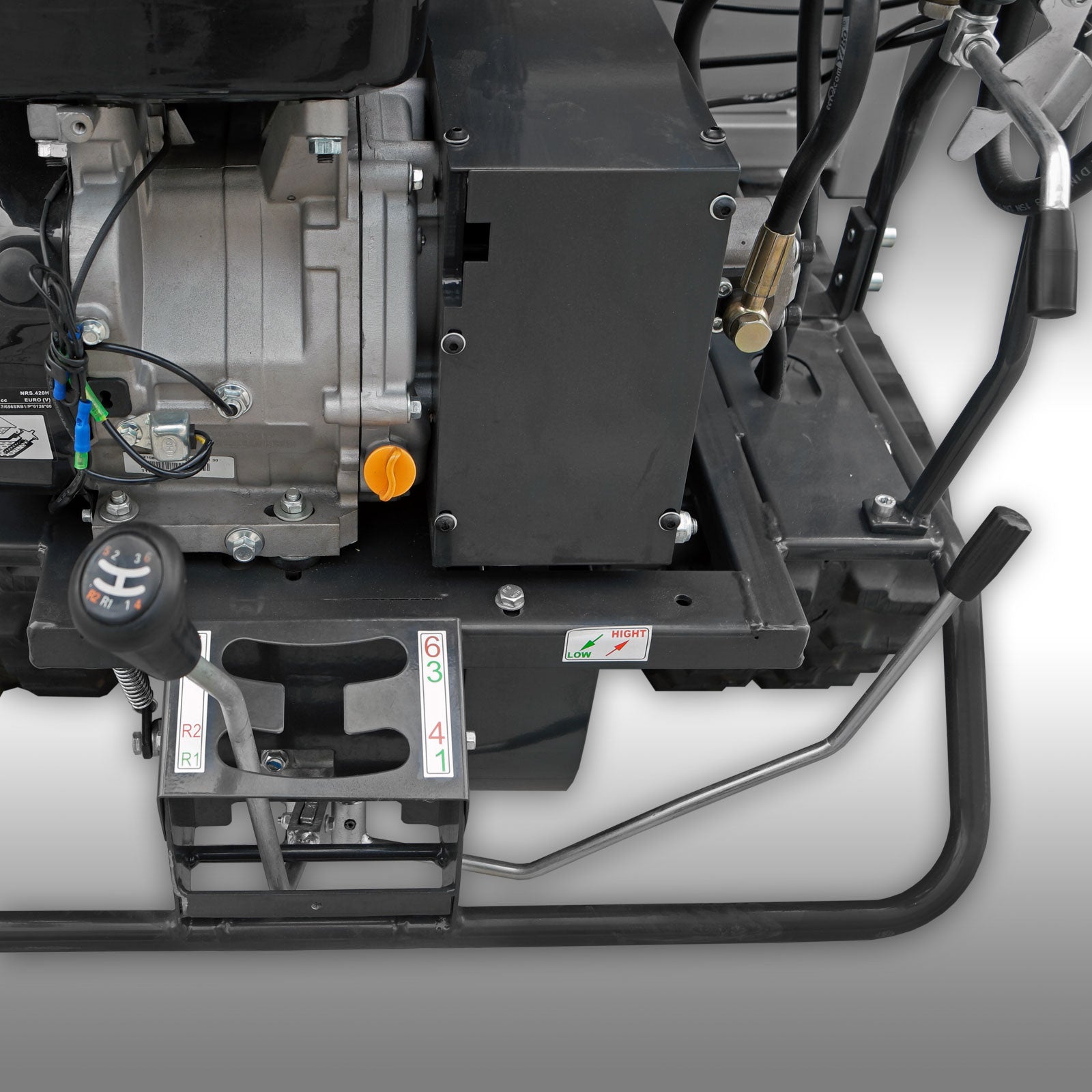 Raupendumper Jansen RD-800, hydr. Mulde,Flachmulde,15 PS, Kettendumper