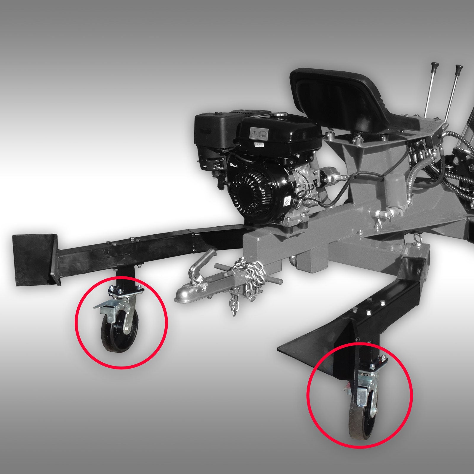 Transporträder (Satz) für Minibagger Jansen MB-300, Schreitbagger