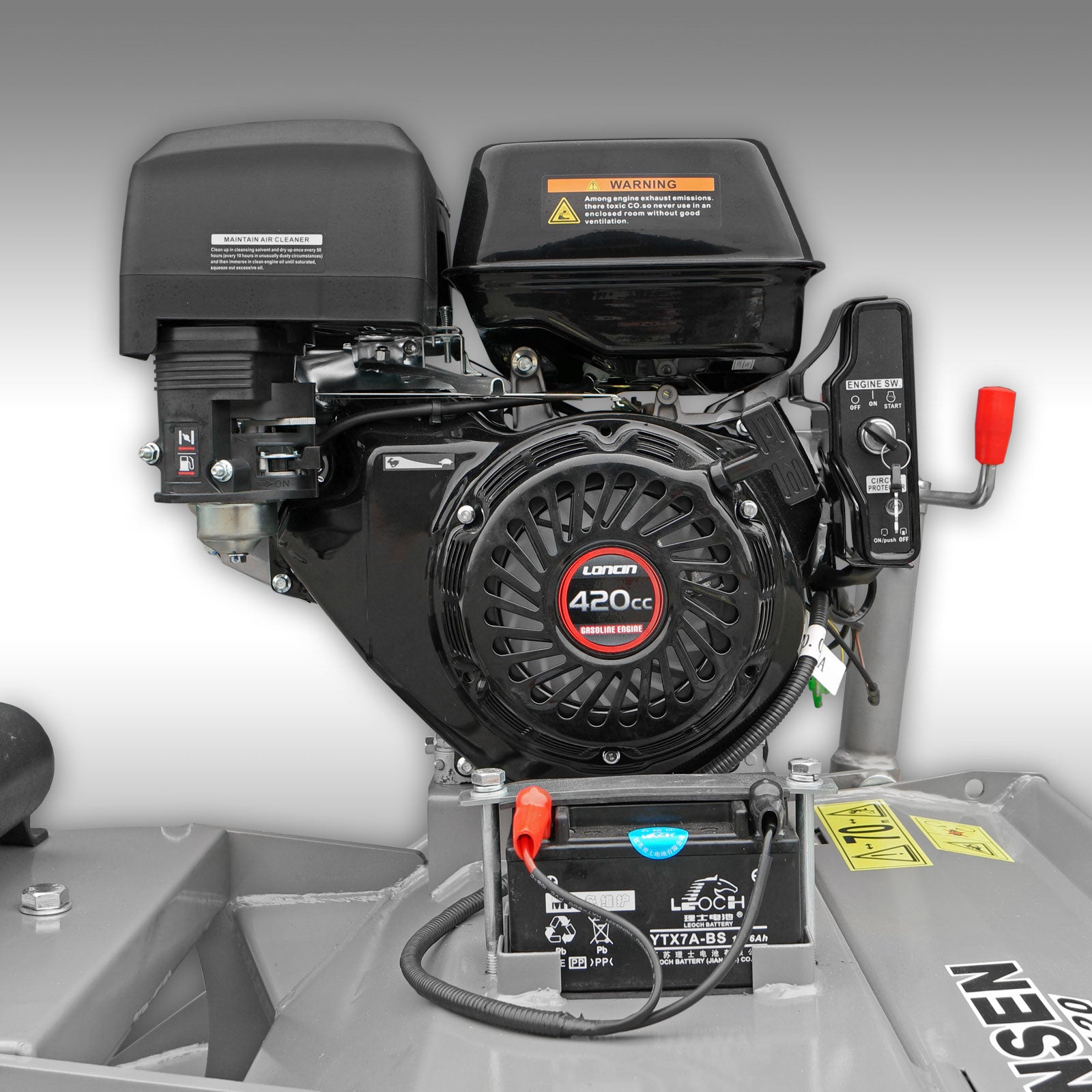 Schlegelmulcher Jansen AT-120, 15 PS Motor, Quad ATV Traktor, Mähwerk