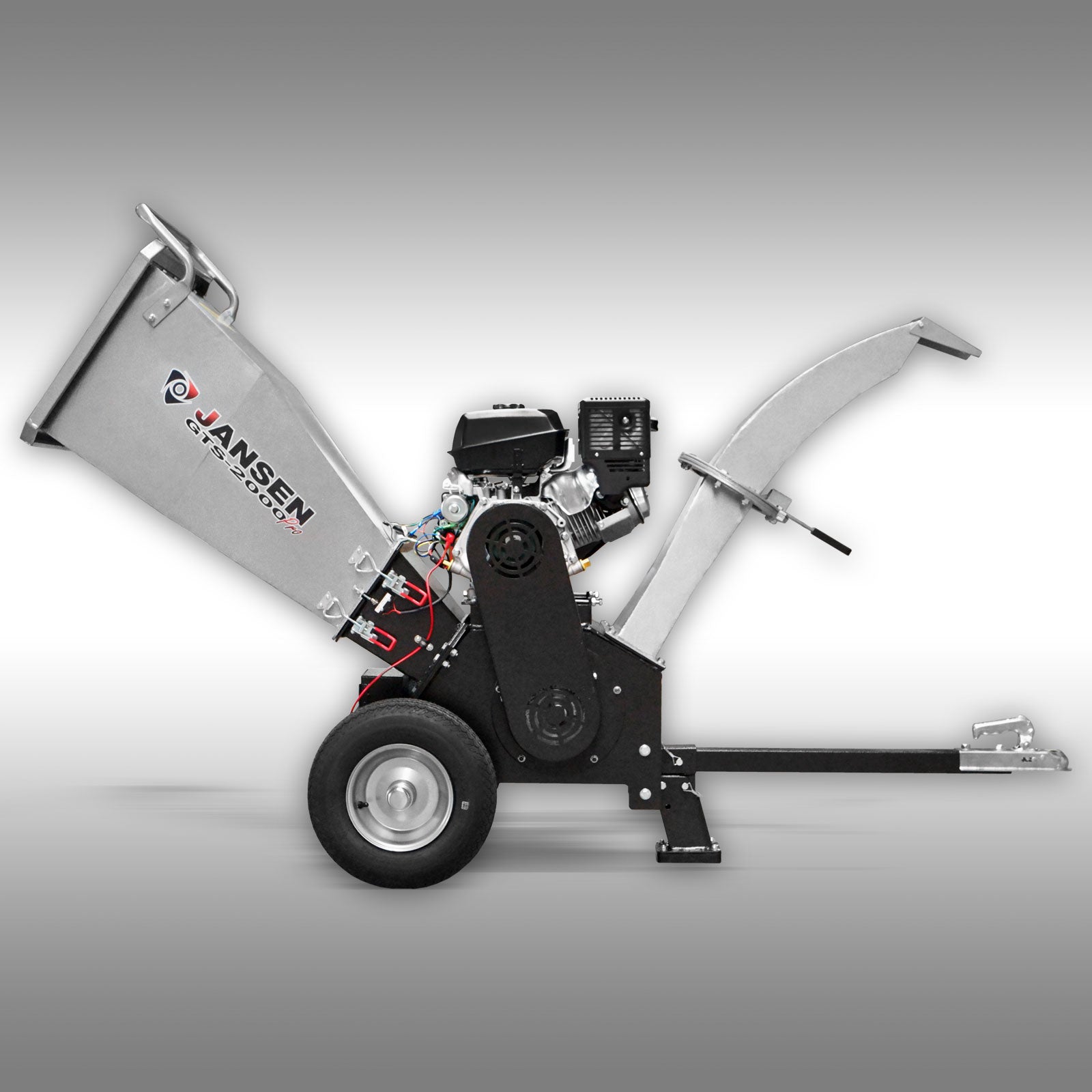 Schredder Jansen GTS-2000pro, Gartenschredder, Gartenhäcksler, E-START