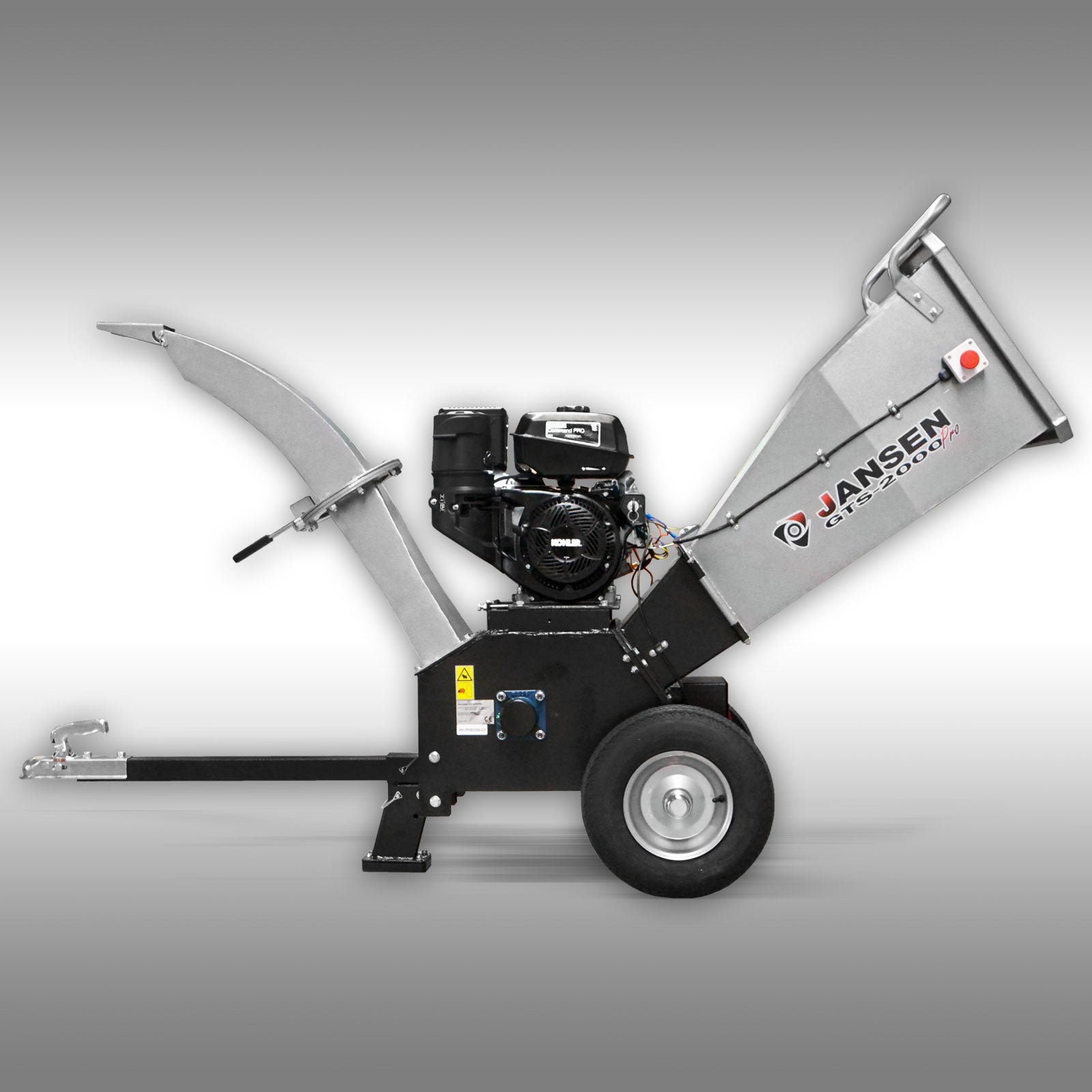 Schredder Jansen GTS-2000pro, Gartenschredder, Gartenhäcksler, E-START