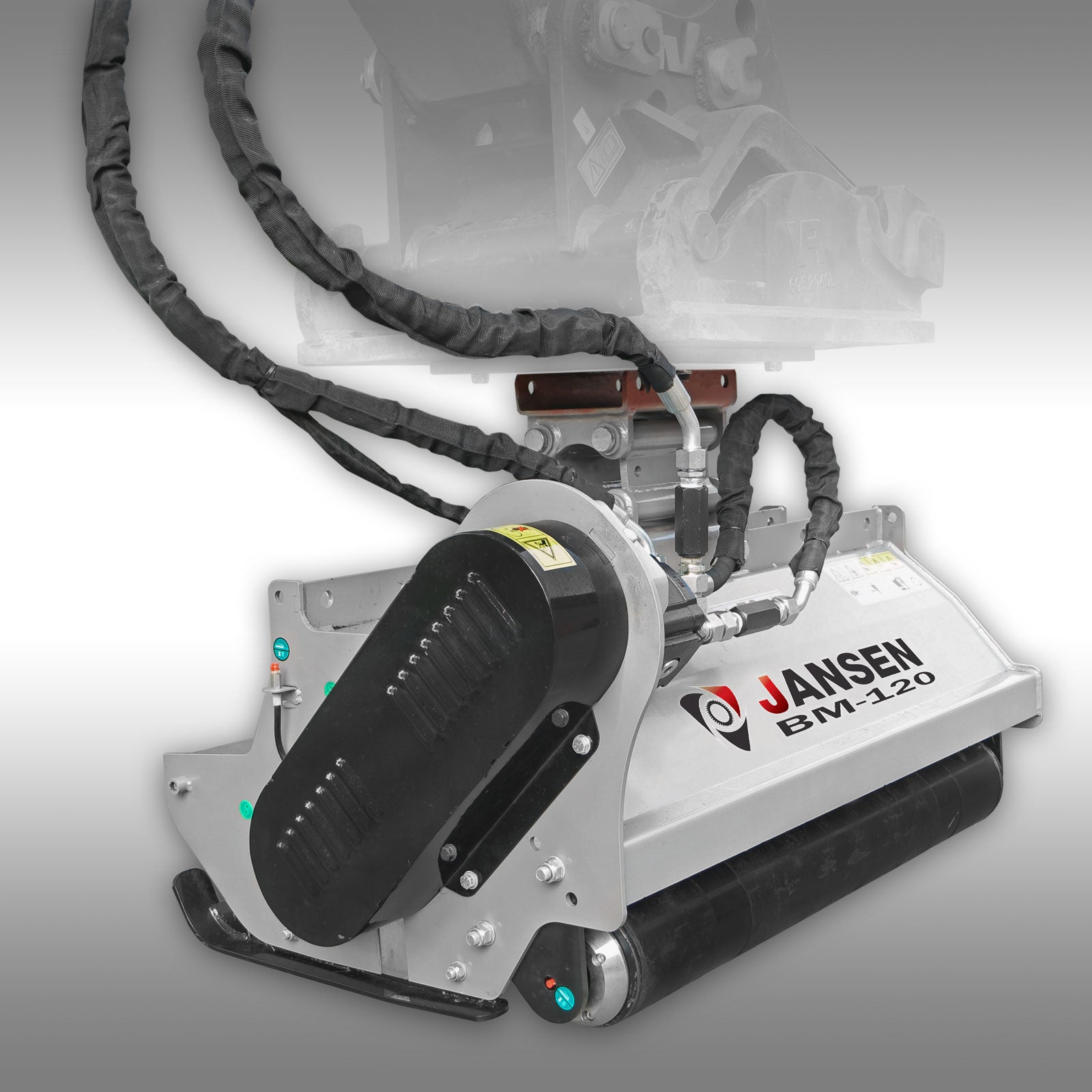 Baggermulcher Jansen BM-120, hydraulisch, Minibagger, Schlegelmulcher