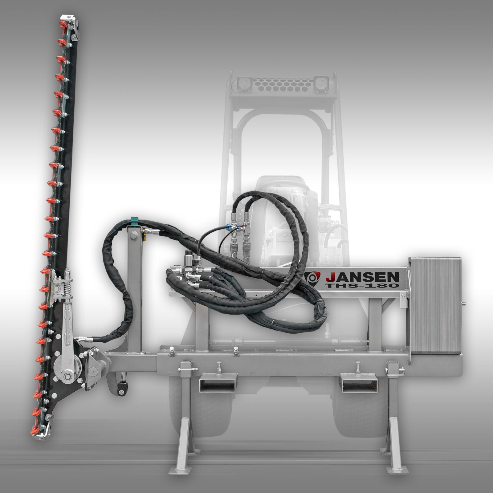 Traktor Hecken Schere Jansen THS-180, Mähbalken, Frontlader, 180 cm