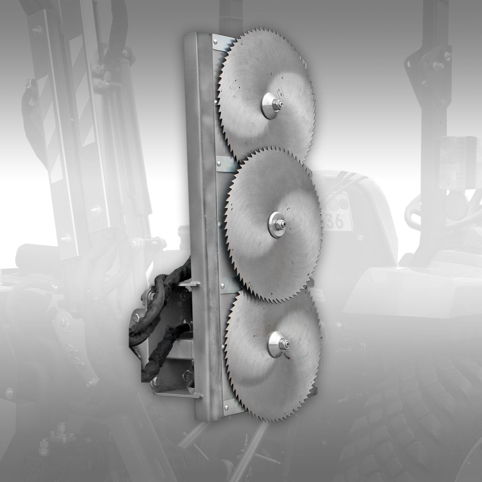 Astsäge (nur Kopf) Jansen AS-400K, Astschere, Traktor, 900 mm Breite, 3 Blatt