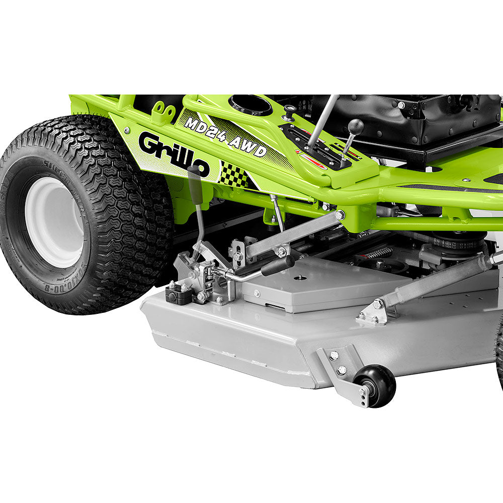 Grillo Aufsitzmäher Doppelfunktion: Mulchen & Heckauswurf MD 24 AWD