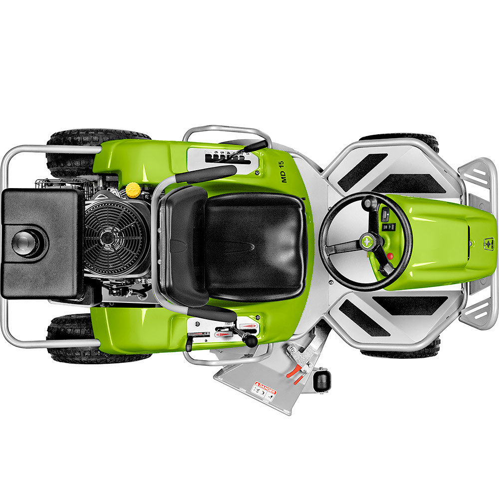 Grillo Aufsitzmäher Doppelfunktion: Mulchen & Seitenauswurf MD 15