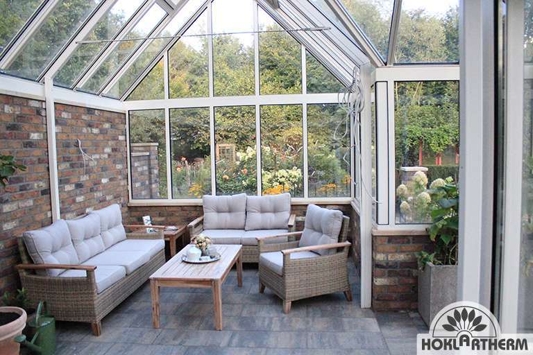 Hoklartherm thermisch getrenntes Gewächshaus "York TH"