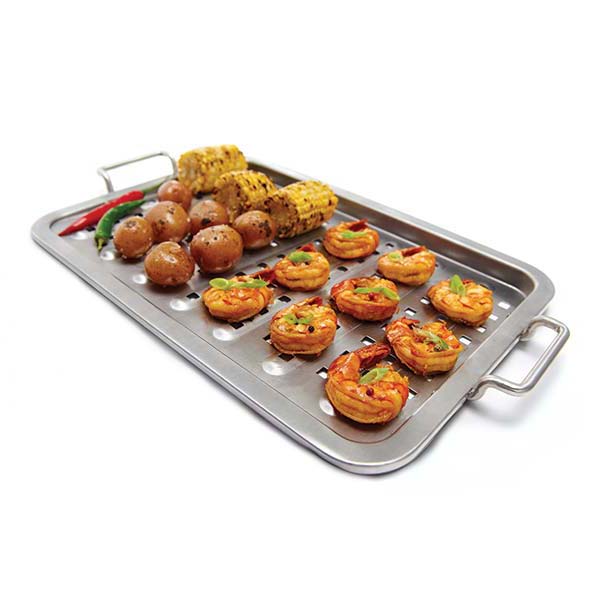 Broil King Grill Topper / Lochblech Edelstahl / 37,5 x 25,5 cm