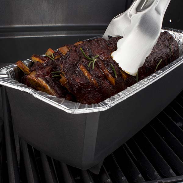Broil King Rib Roaster aus massiver Alufolie / 2er Pack