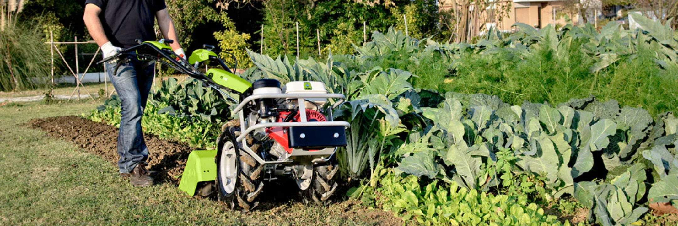 Grillo Einachsschlepper mit Bodenfräse