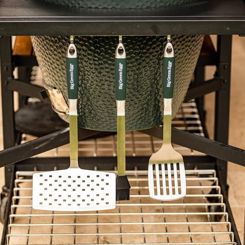 Big Green Egg BBQ Grillbesteck Set aus Edelstahl / 3-teilig