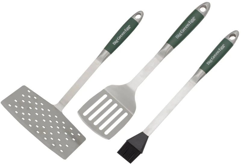 Big Green Egg BBQ Grillbesteck Set aus Edelstahl / 3-teilig