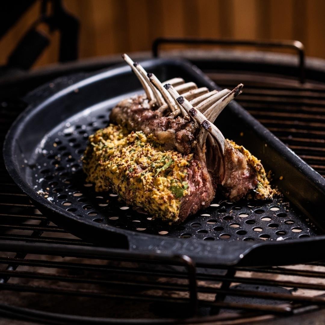 Big Green Egg Gelochter, Halbrunder Rost