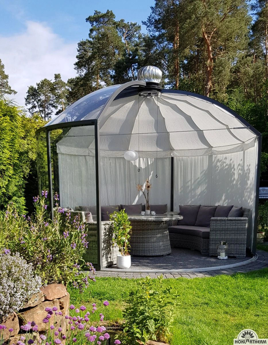 Hoklartherm Beschattung -SEITE- für Pavillon Rondo "HOKLAR-Sun"
